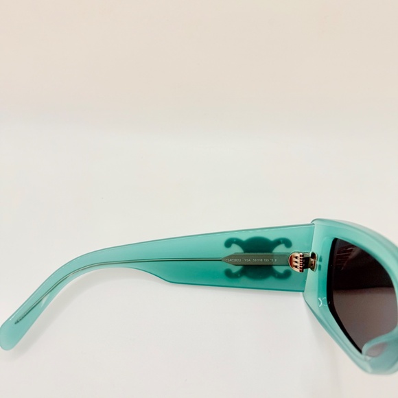 CELINE PARIS Maxi Triomphe XL Sunglasses Green CL40282U 93A 53□18–145 NIB main image 13